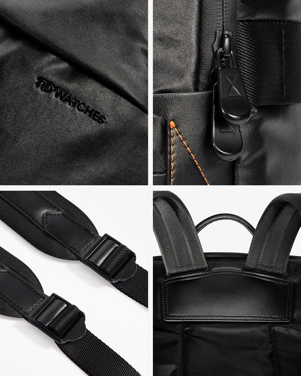 TID Alpha Backpack – Sleek Black Design for Everyday Style